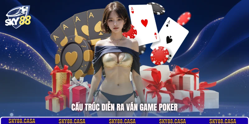 Cấu trúc diễn ra ván game Poker