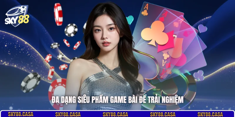 Đa dạng siêu phẩm game bài để trải nghiệm