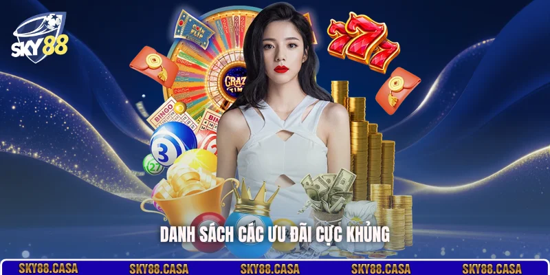 Danh sách các ưu đãi cực khủng
