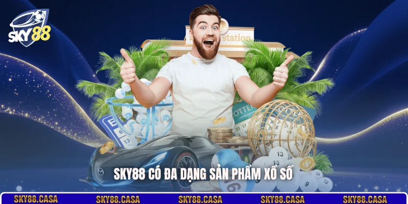 SKY88 có đa dạng sản phẩm xổ số